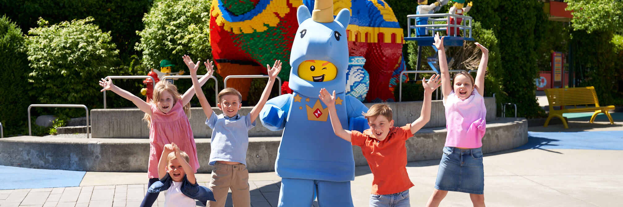 Gutscheine fürs LEGOLAND mit Kindern und Unicorn Man