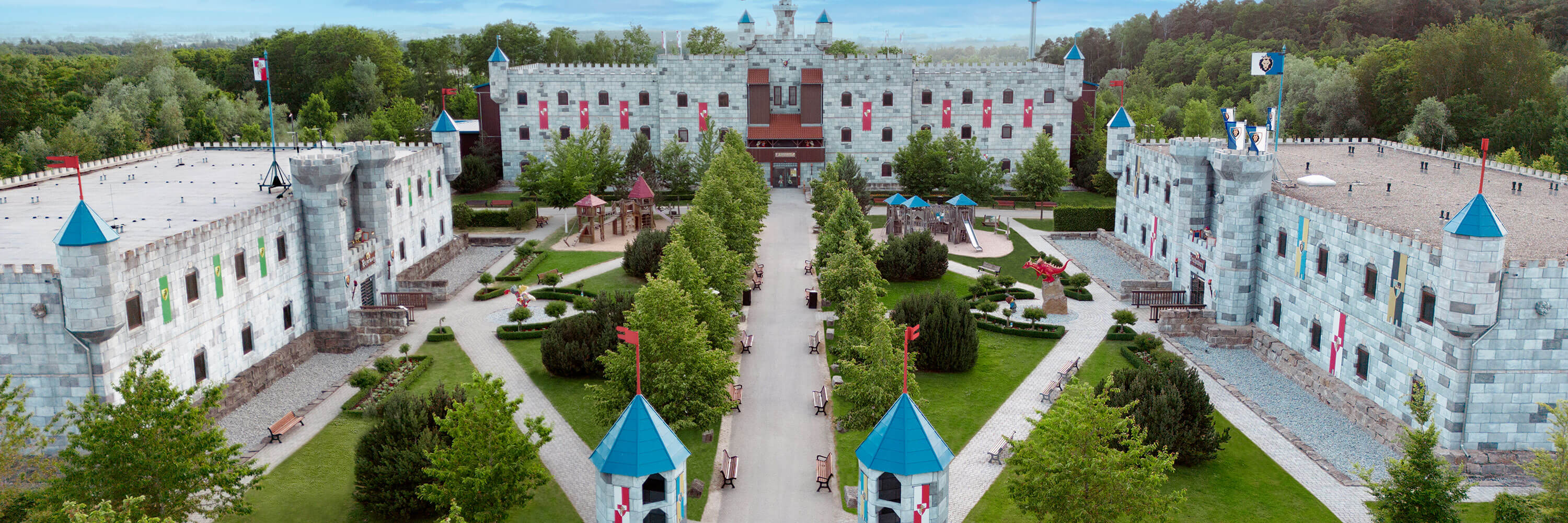 Prázdninová vesnice LEGOLAND® - Hrady - Pohled zvenčí