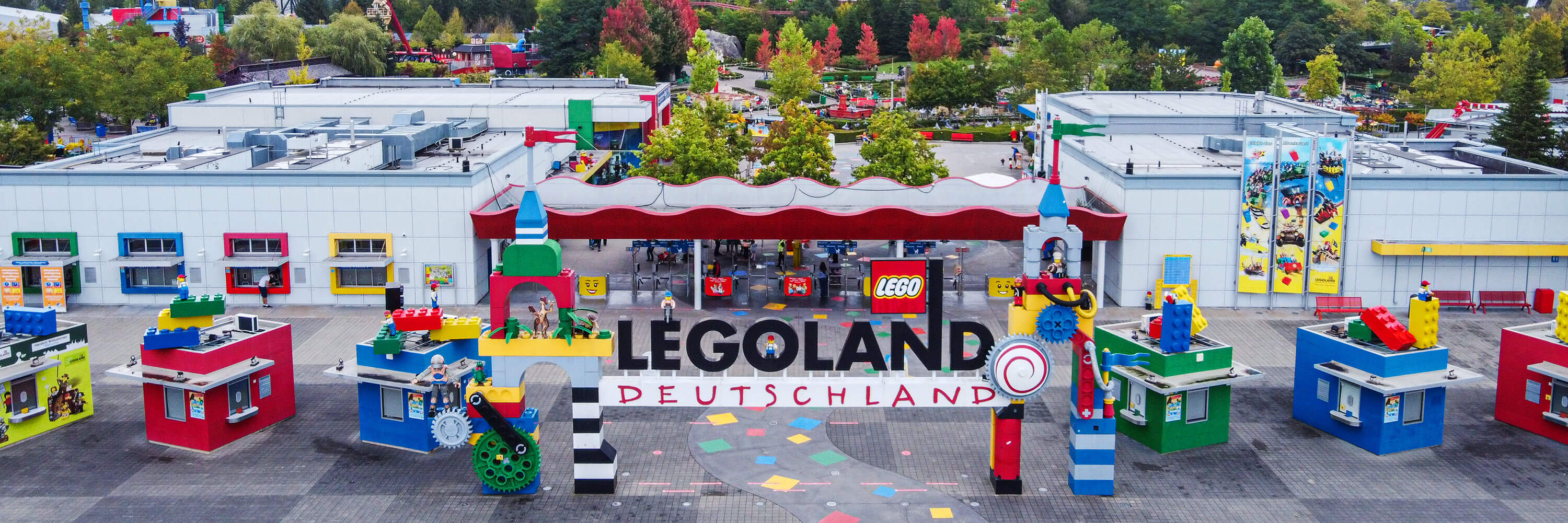 Drohnenaufname vom LEGOLAND Portal